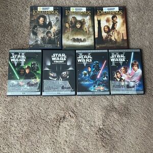 Star Wars, Lord of the rings dvds bundle